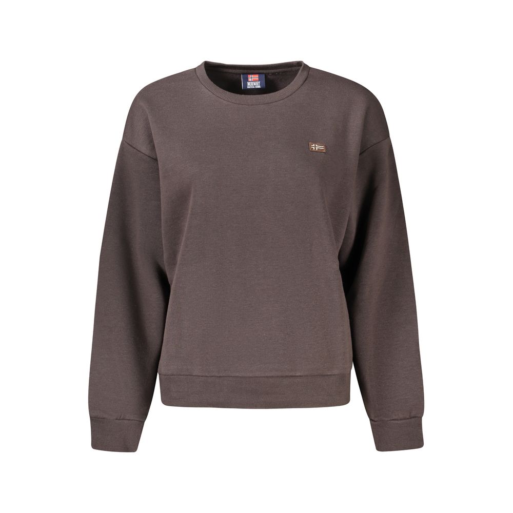 Brown Cotton Womens Sweatshirt