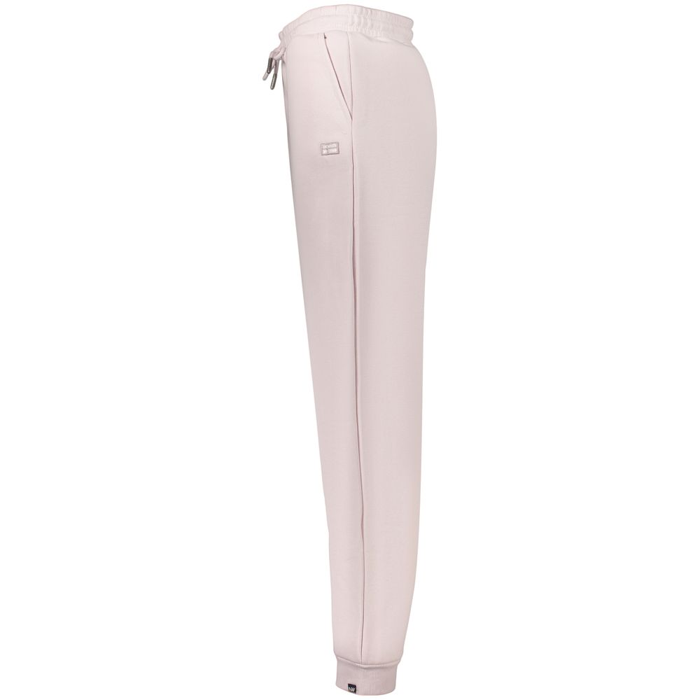 Pink Cotton Womens Trousers