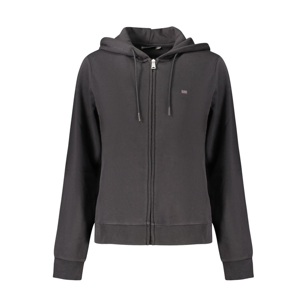 Black Cotton Women's Sweatshirt