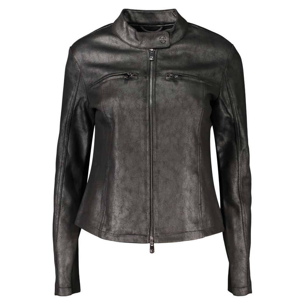 Black Polyester Women's Jacket
