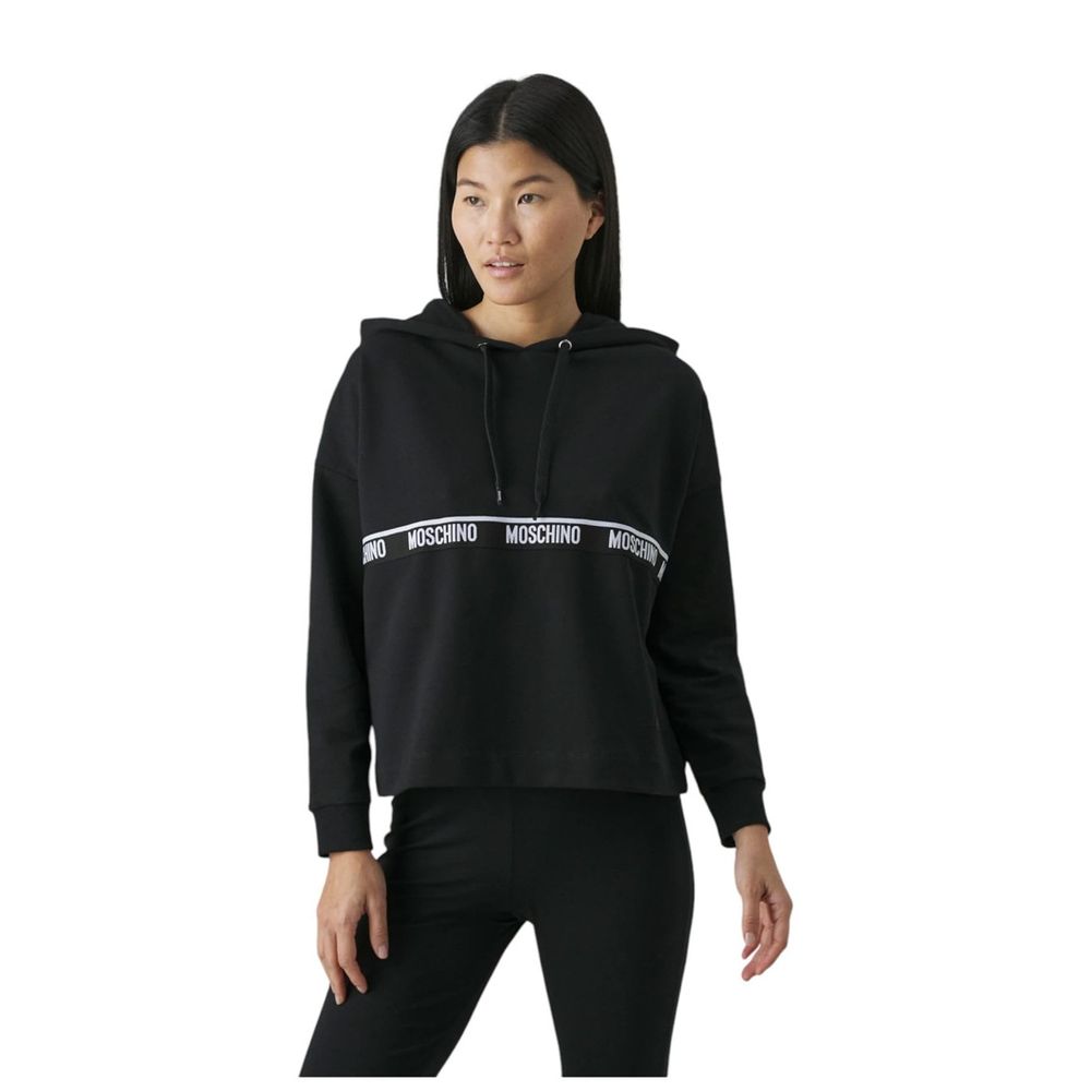 Black Cotton Sweatshirt