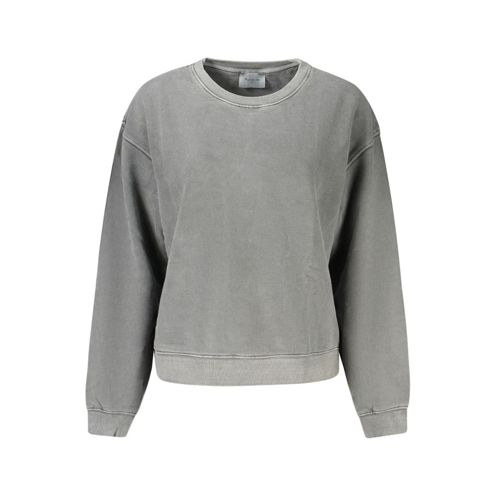 Black Cotton Women's Sweatshirt
