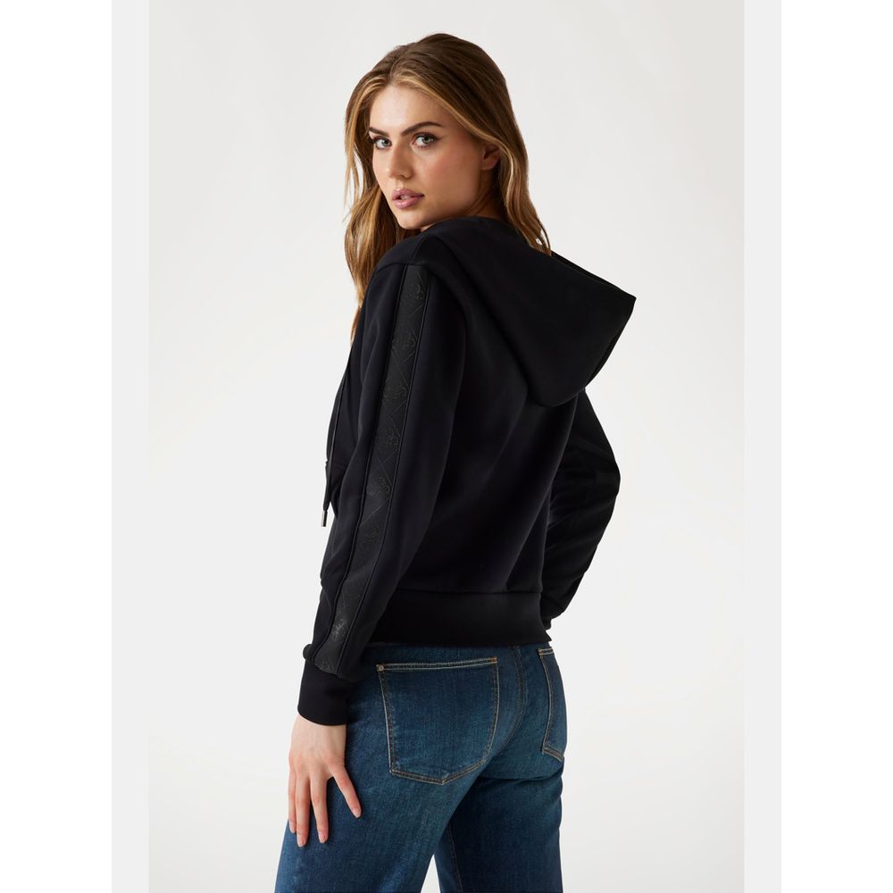 Black Polyester Sweatshirt