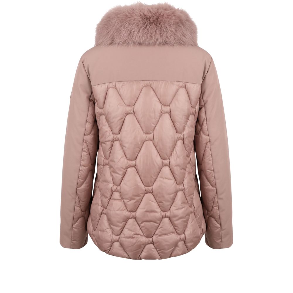 Pink Nylon Women Jacket