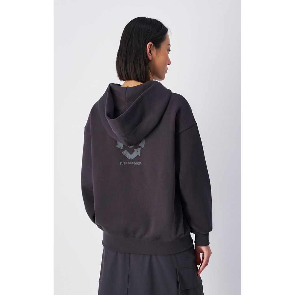 Black Cotton Sweatshirt