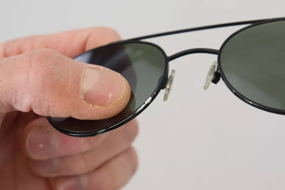 Matte Black Steel Frame Green Lens DG2245 Sunglasses