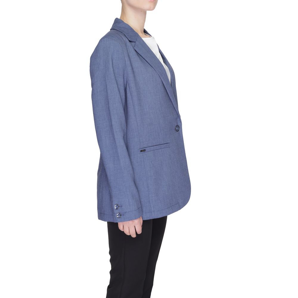 Blue Polyester Blazer