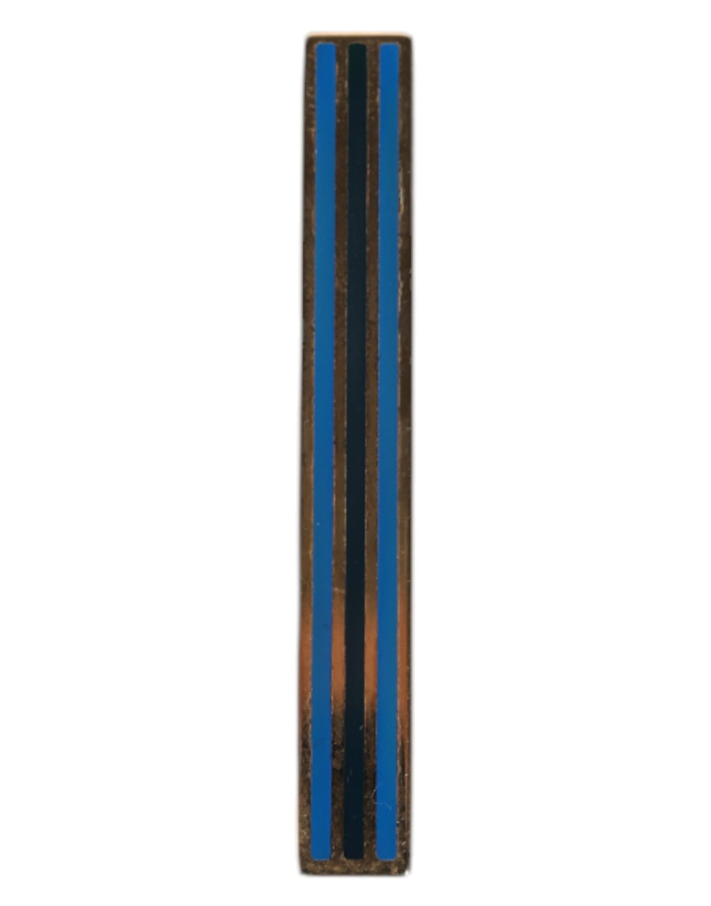 Gold Tone Brass Logo Branded Tie Clip Bar