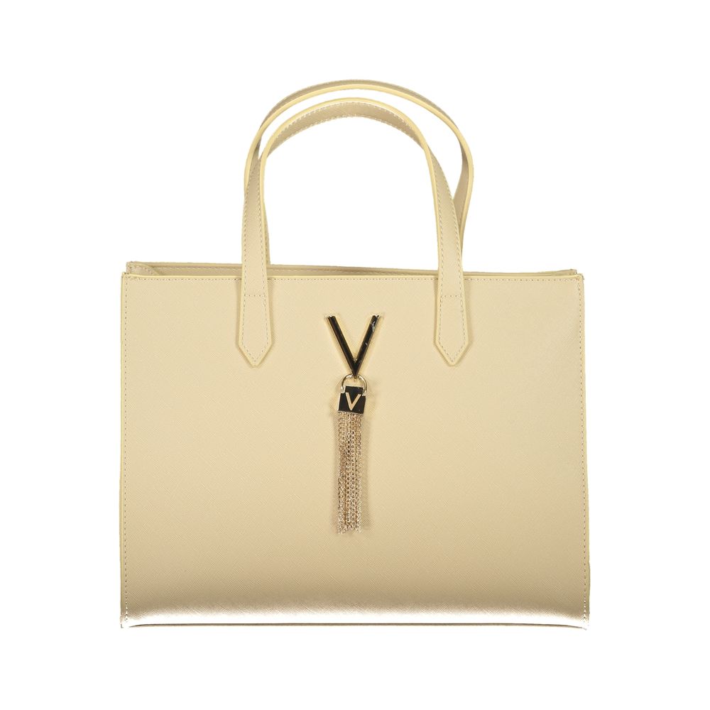 Beige Polyurethane Women's Bag