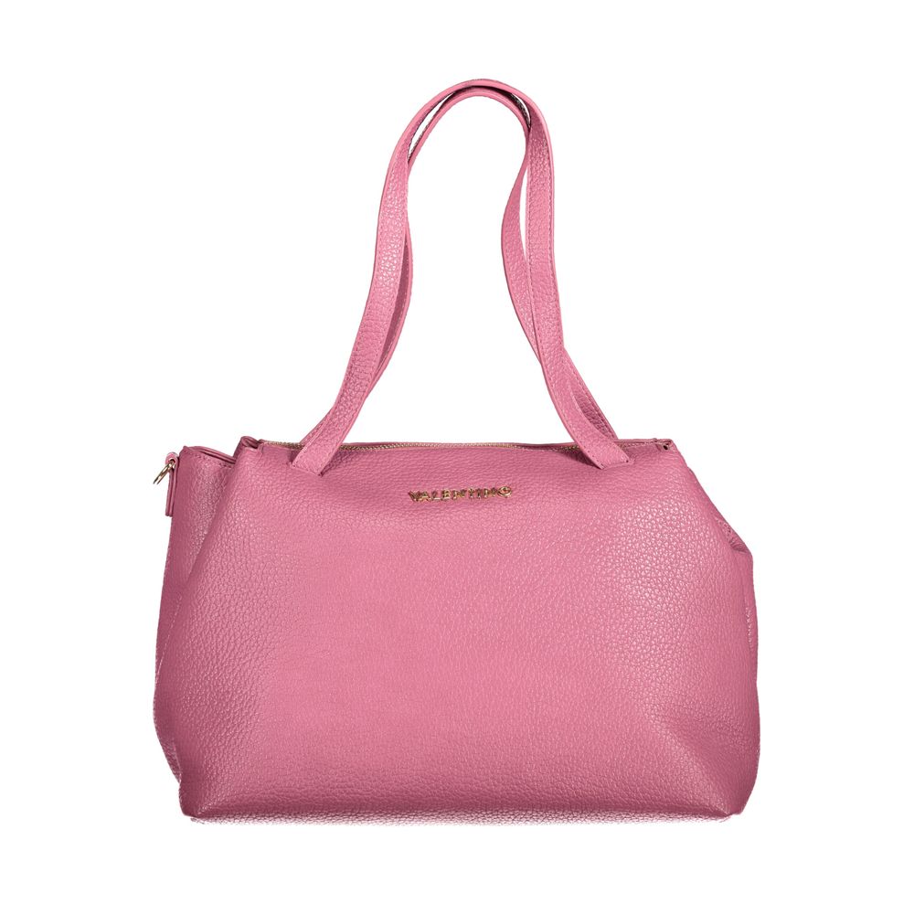 Pink Polyurethane Women's Bag