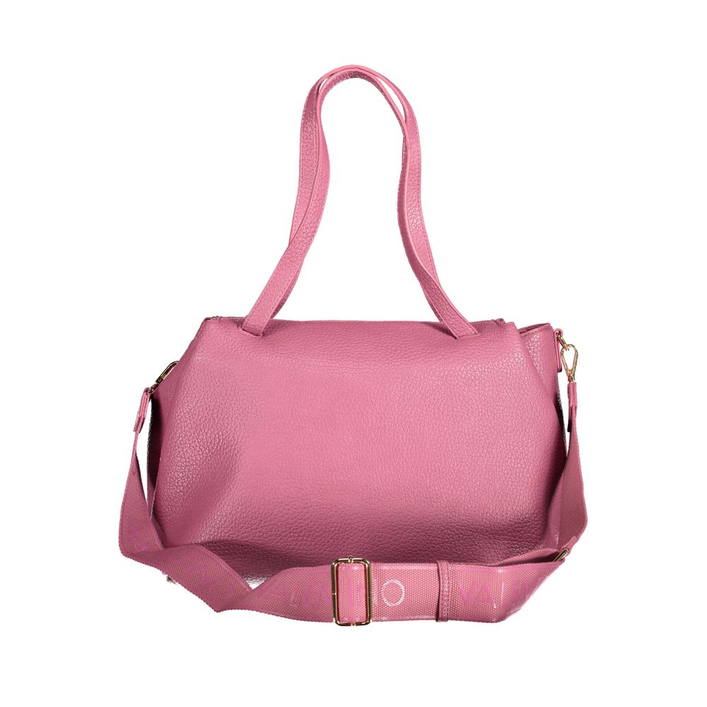 Pink Polyurethane Women's Bag