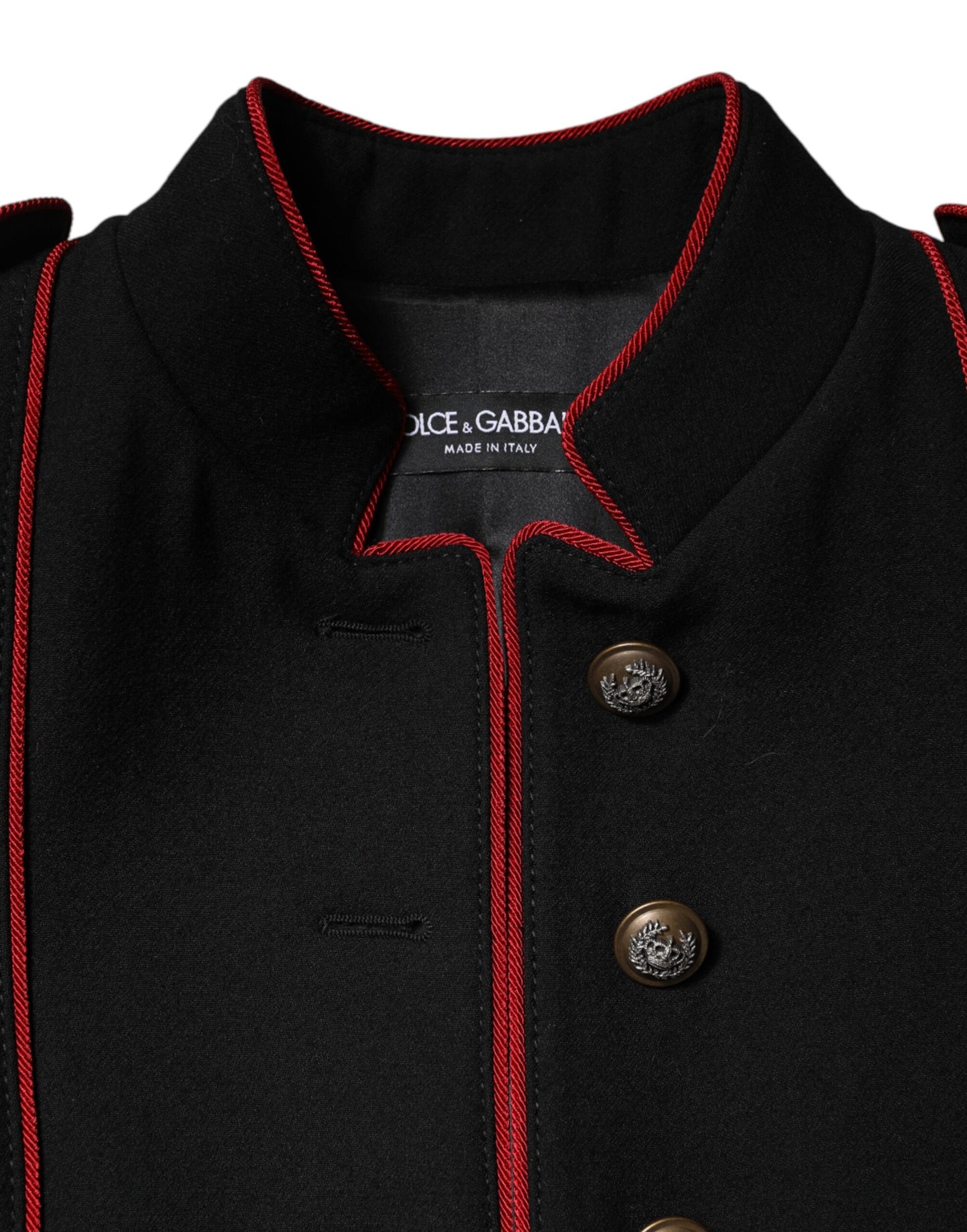 Black Wool Single Breasted Trench Coat Jacket