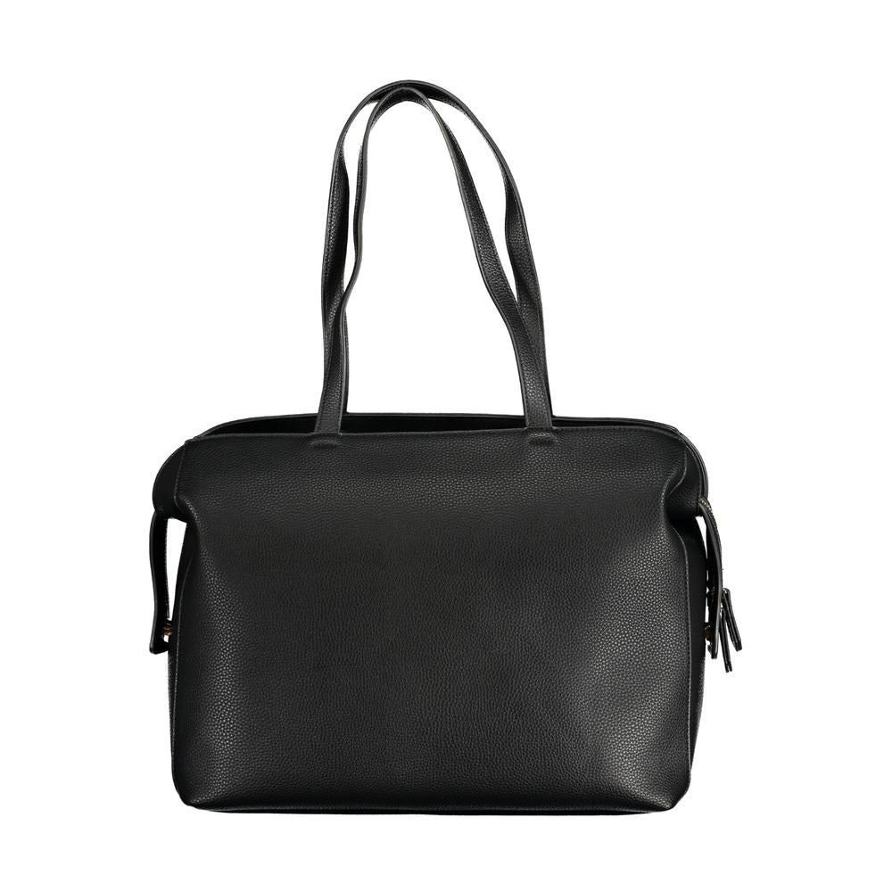 Black Polyurethane Women's Bag