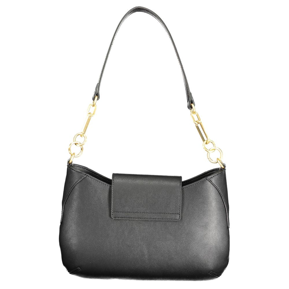 Black Polyurethane Women's Bag
