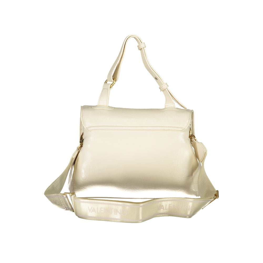 Beige Polyurethane Women's Bag