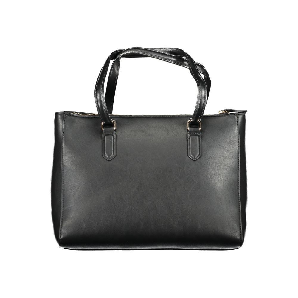 Black Polyurethane Women's Bag