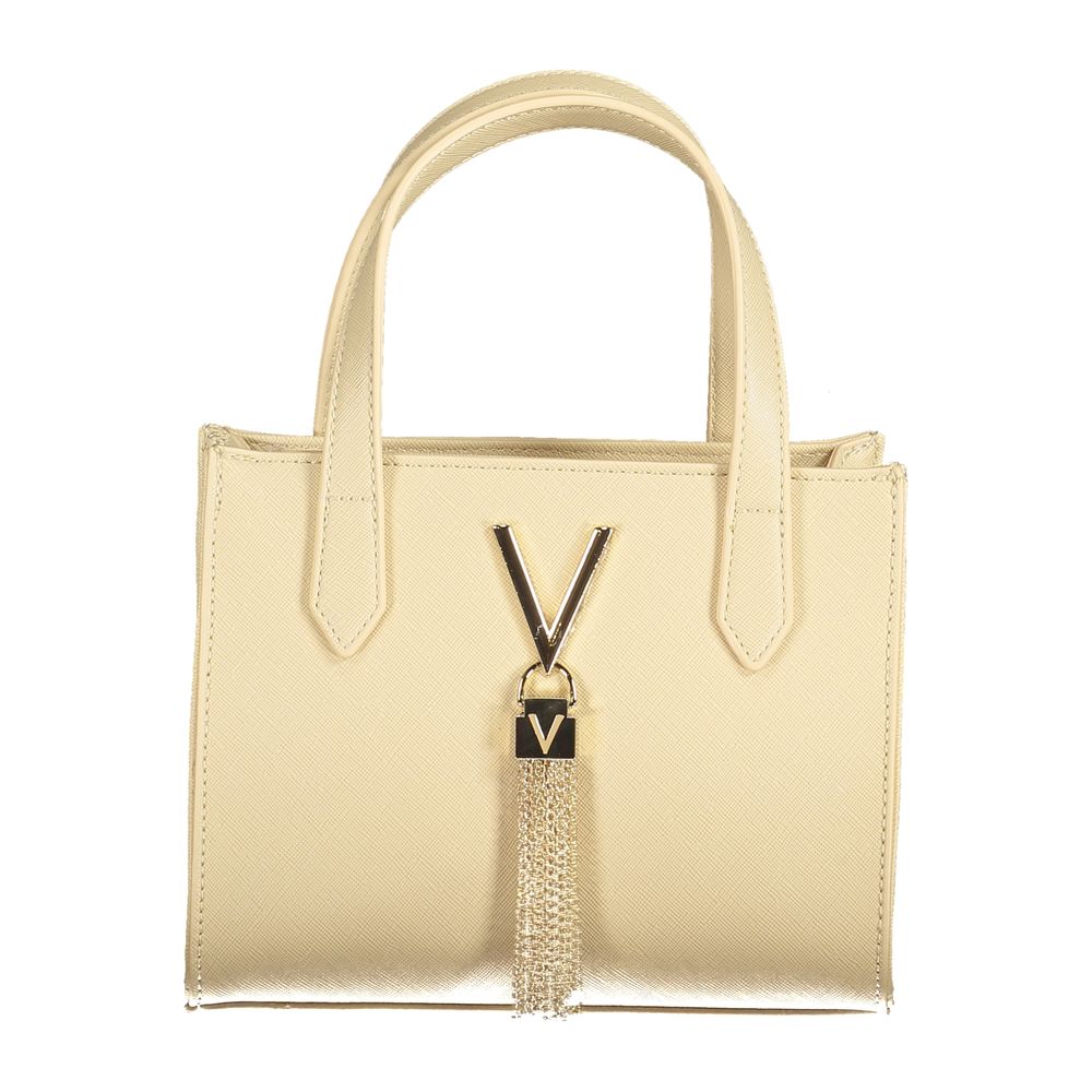 Beige Polyurethane Womens Bag