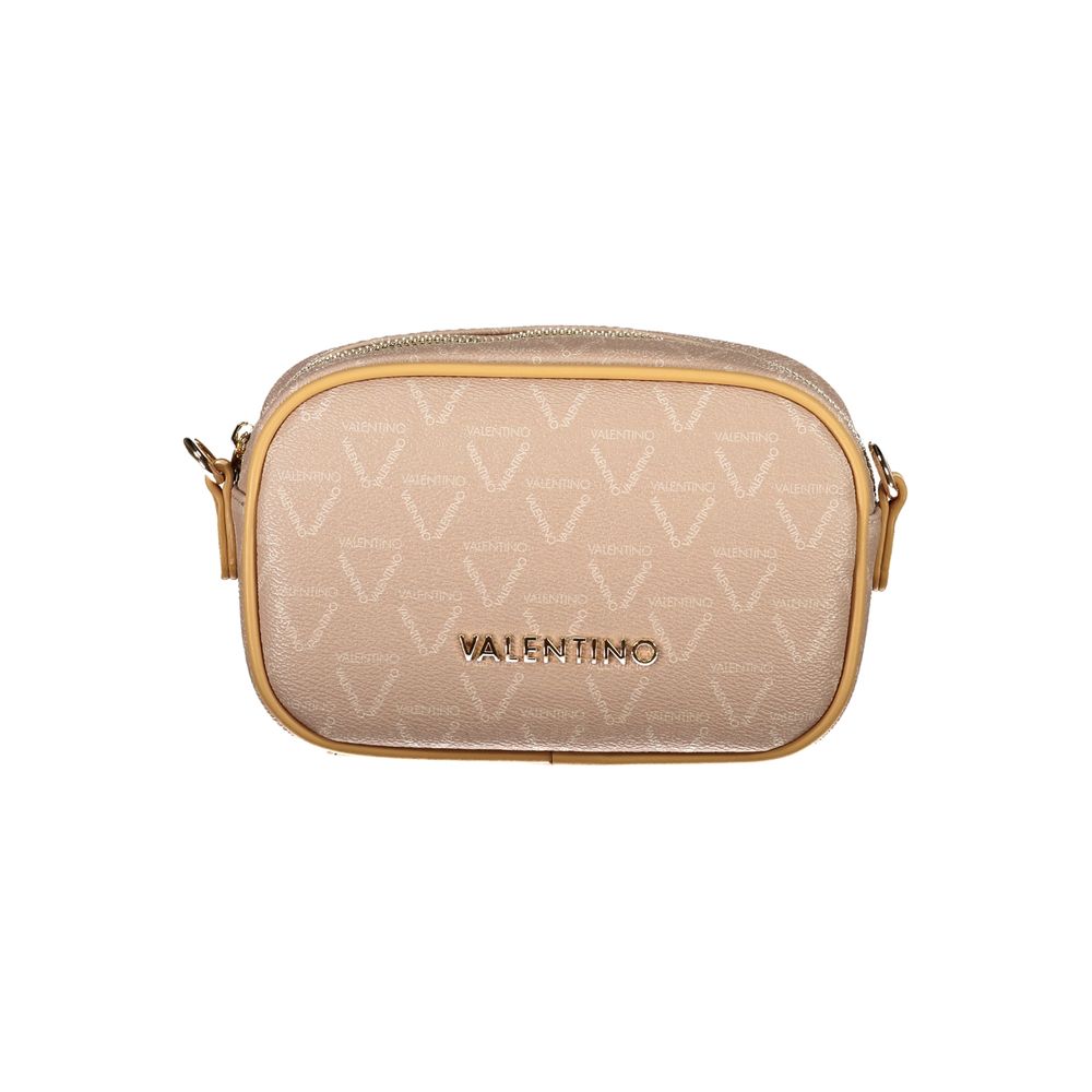 Beige Polyurethane Women's Bag