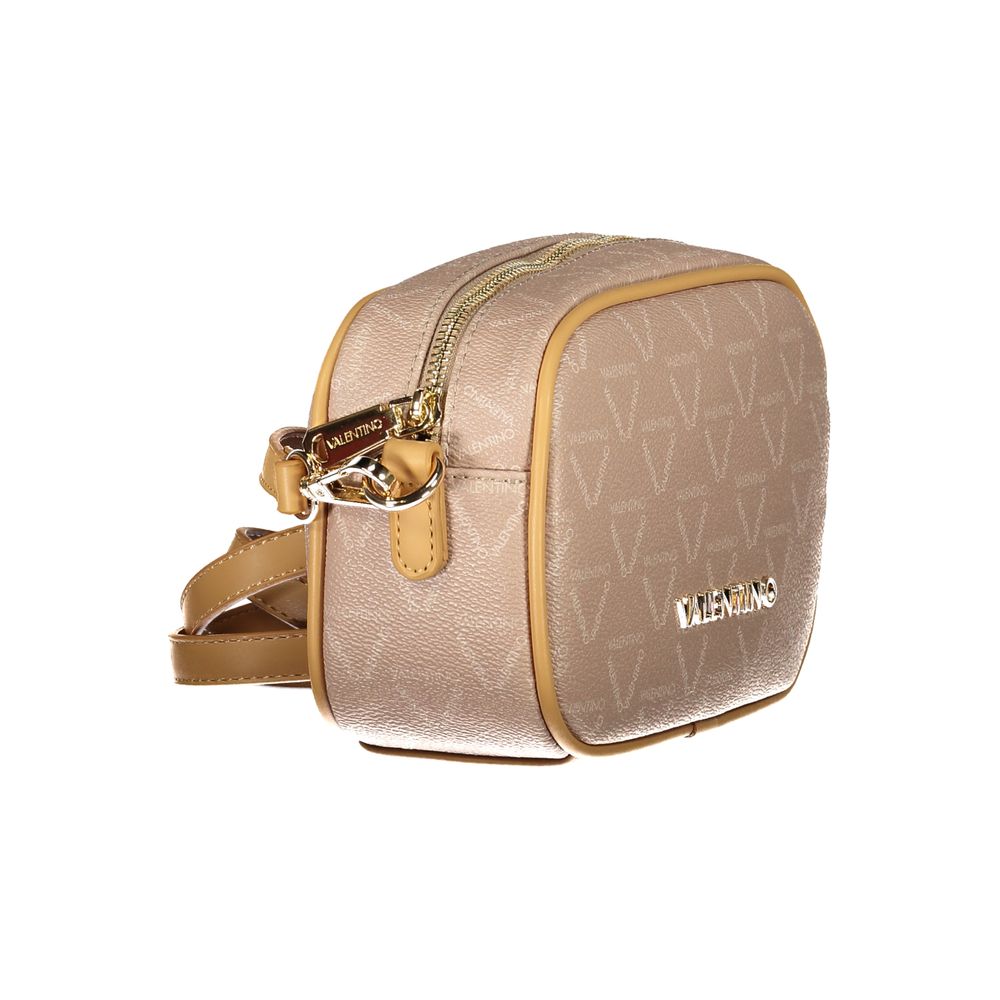 Beige Polyurethane Women's Bag