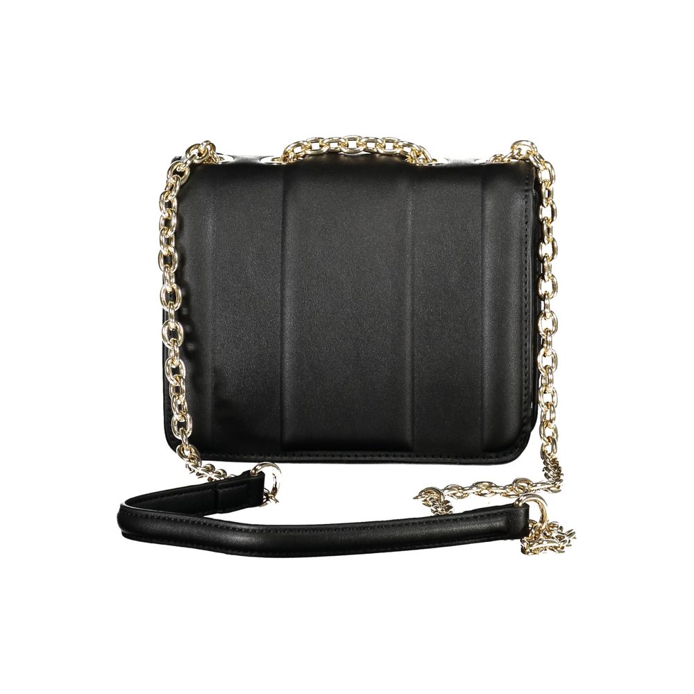 Black Polyurethane Women's Bag