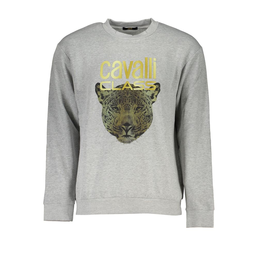 Gray Cotton Men Sweater