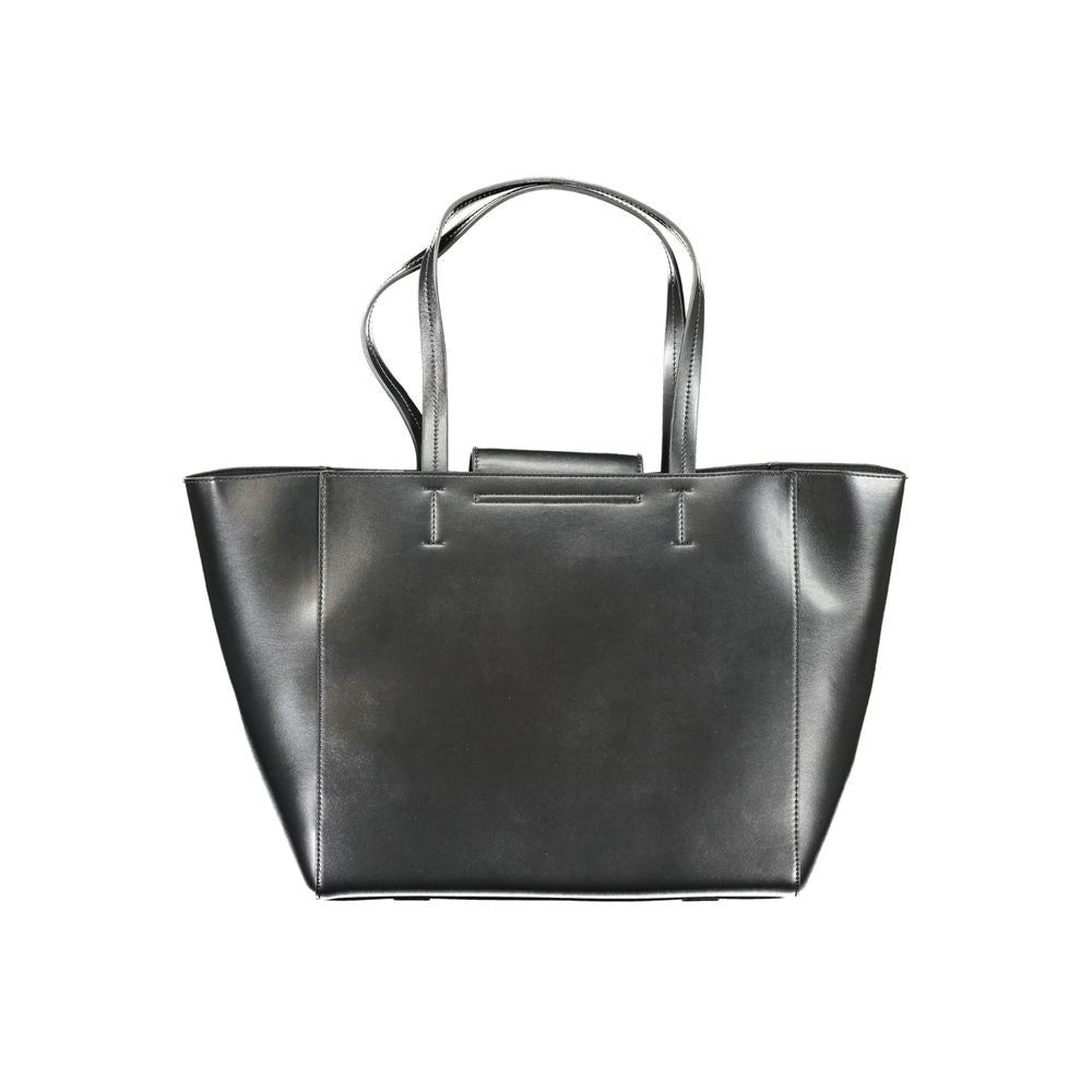 Black Recycled Polyester Women Handbag