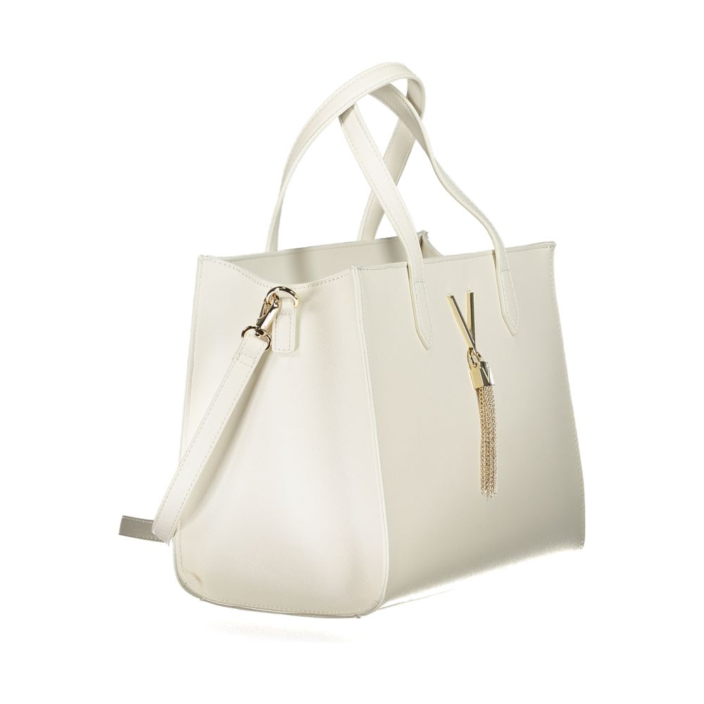 Bianco Polyurethane Women Bag
