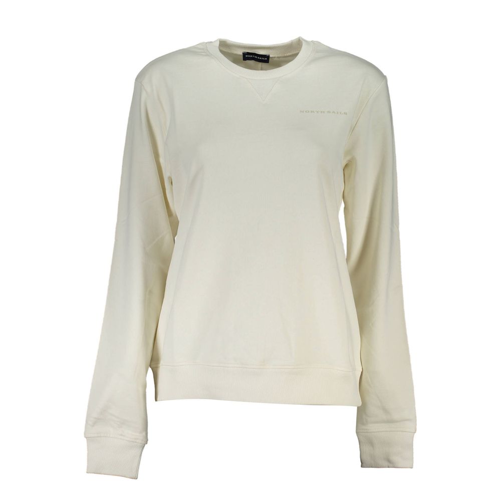 Bianco Cotton Women Sweatshirt