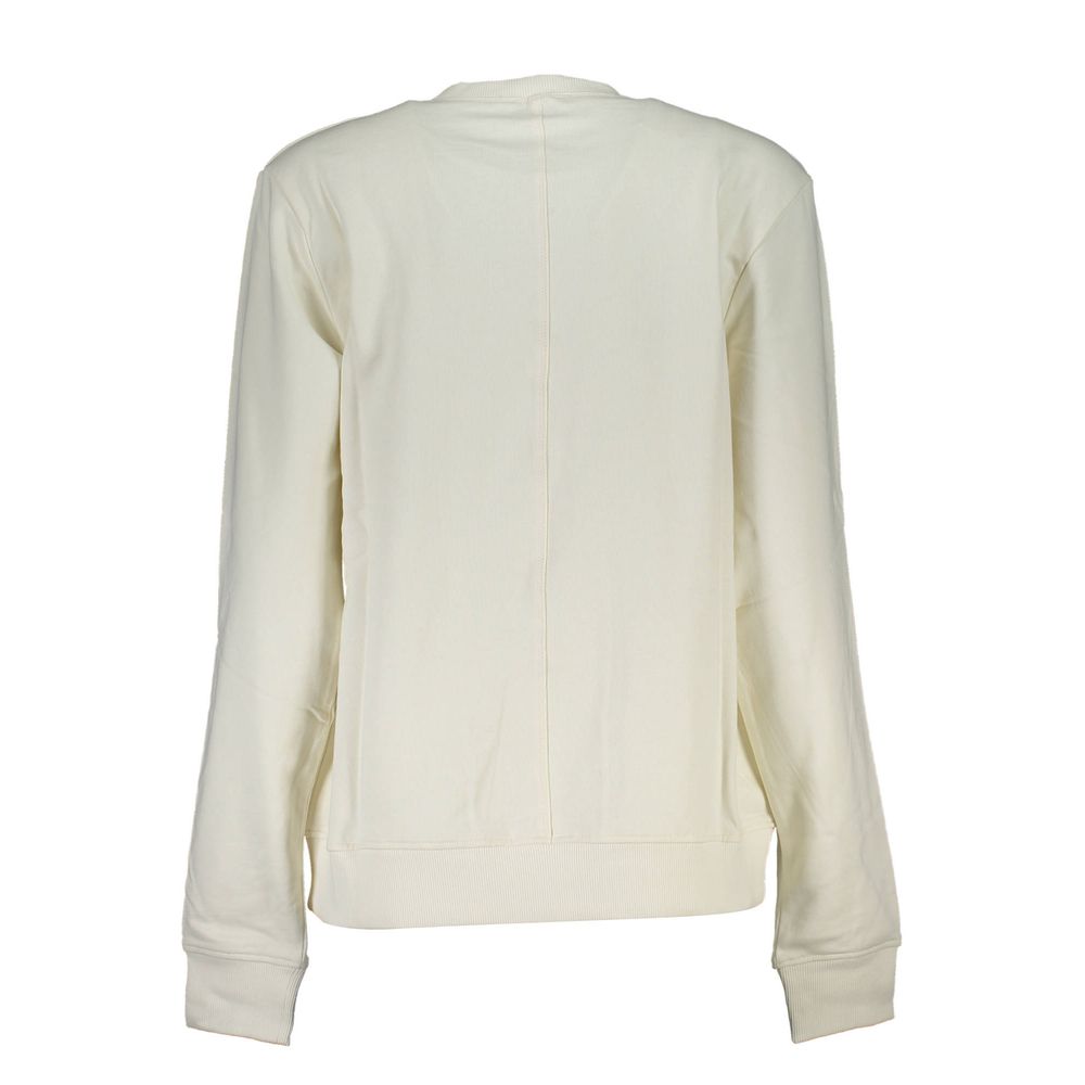 Bianco Cotton Women Sweatshirt