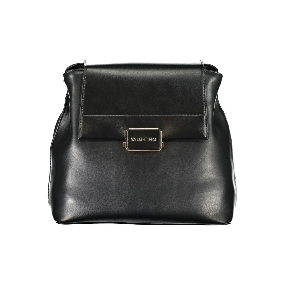 Black Polyurethane Women's Backpack