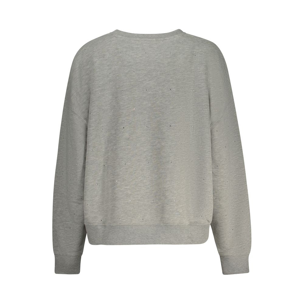 Grigio Polyester Women Sweatshirt