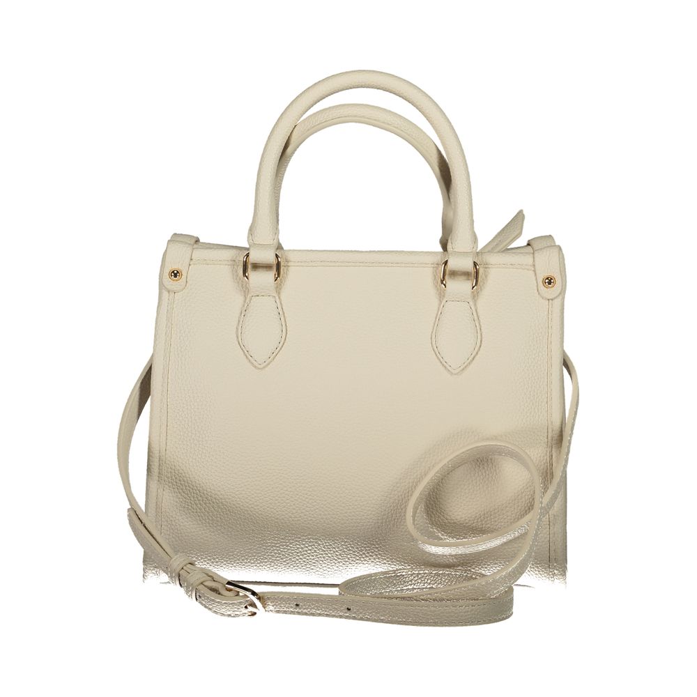 Beige Polyurethane Women's Bag