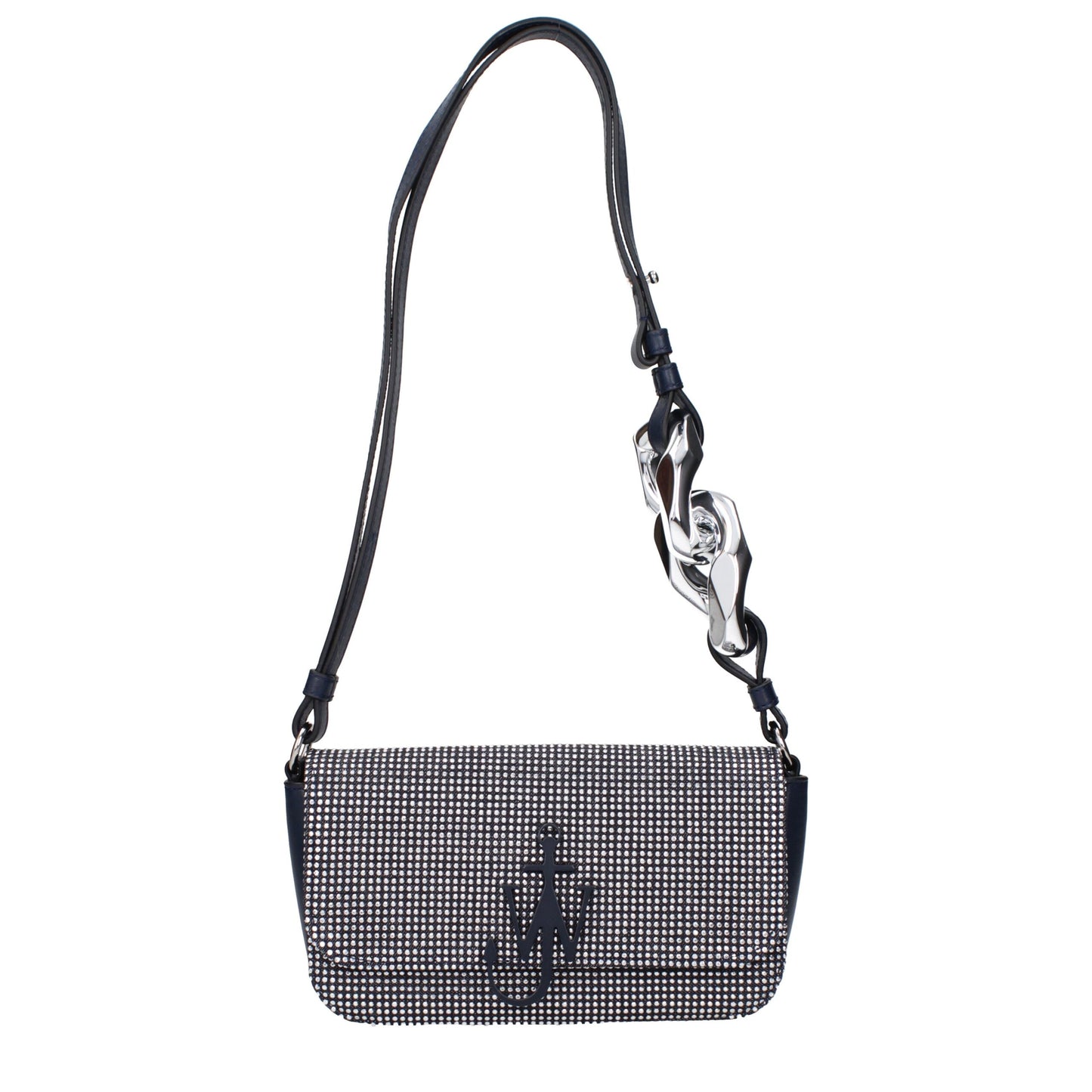 Blue Fabric Shoulder Bag
