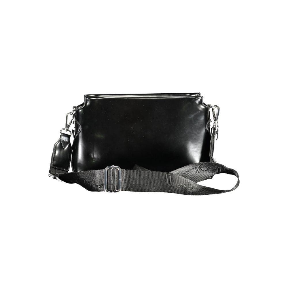 Nero Polyurethane Women Handbag