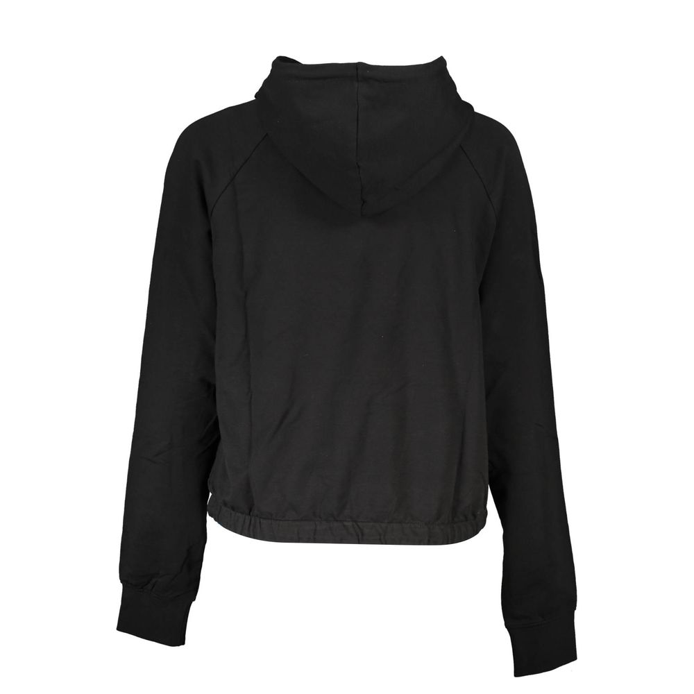 Black Cotton Women's Sweatshirt