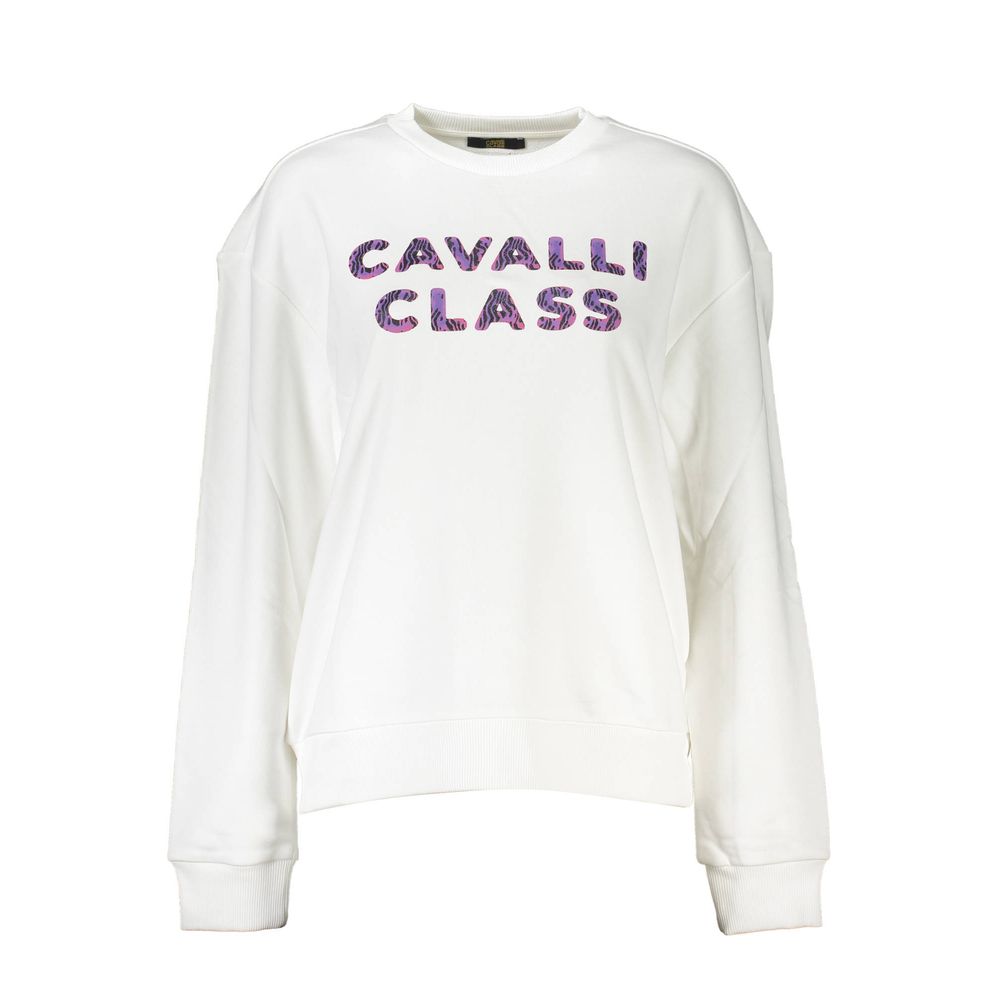 Bianco Cotton Women Sweatshirt