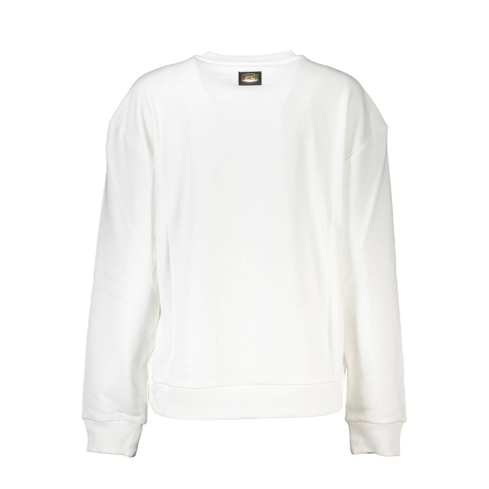 Bianco Cotton Women Sweatshirt