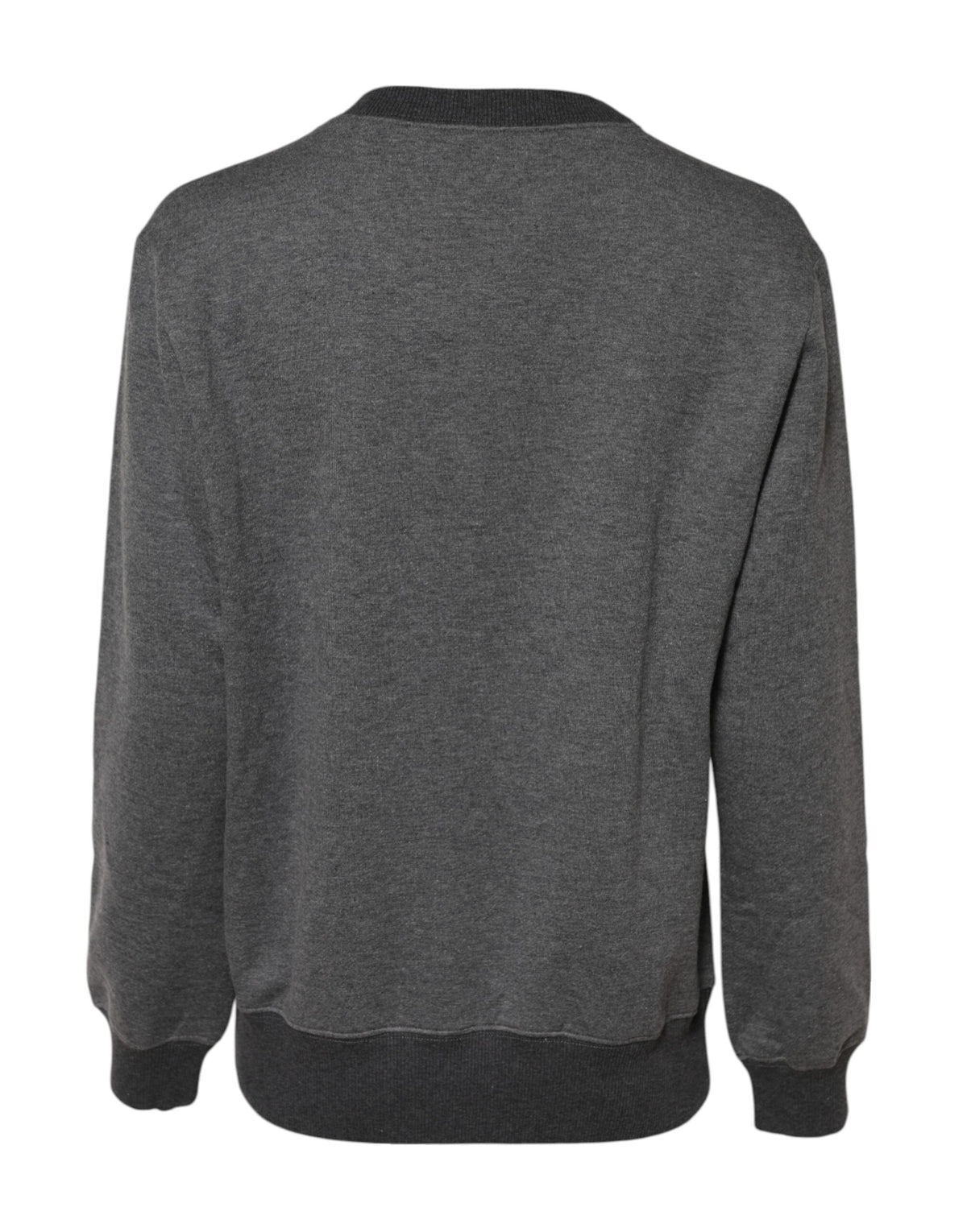 Gray DG Logo Embroidered Pullover Sweater