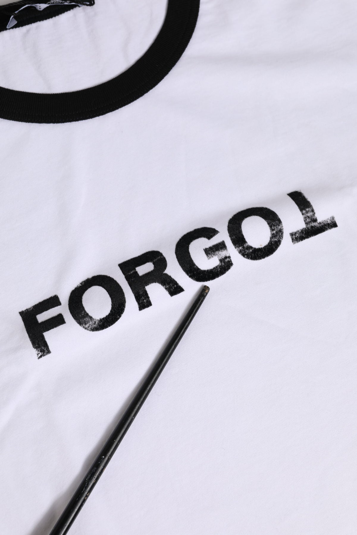 White Cotton Crew Neck Cropped Top T-shirt
