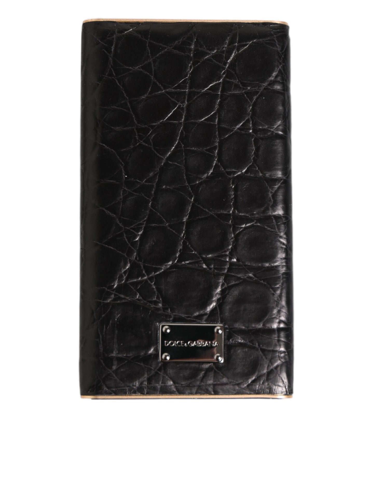 Black Leather Embossed Exotic 3000mAh Power Bank Charger USB