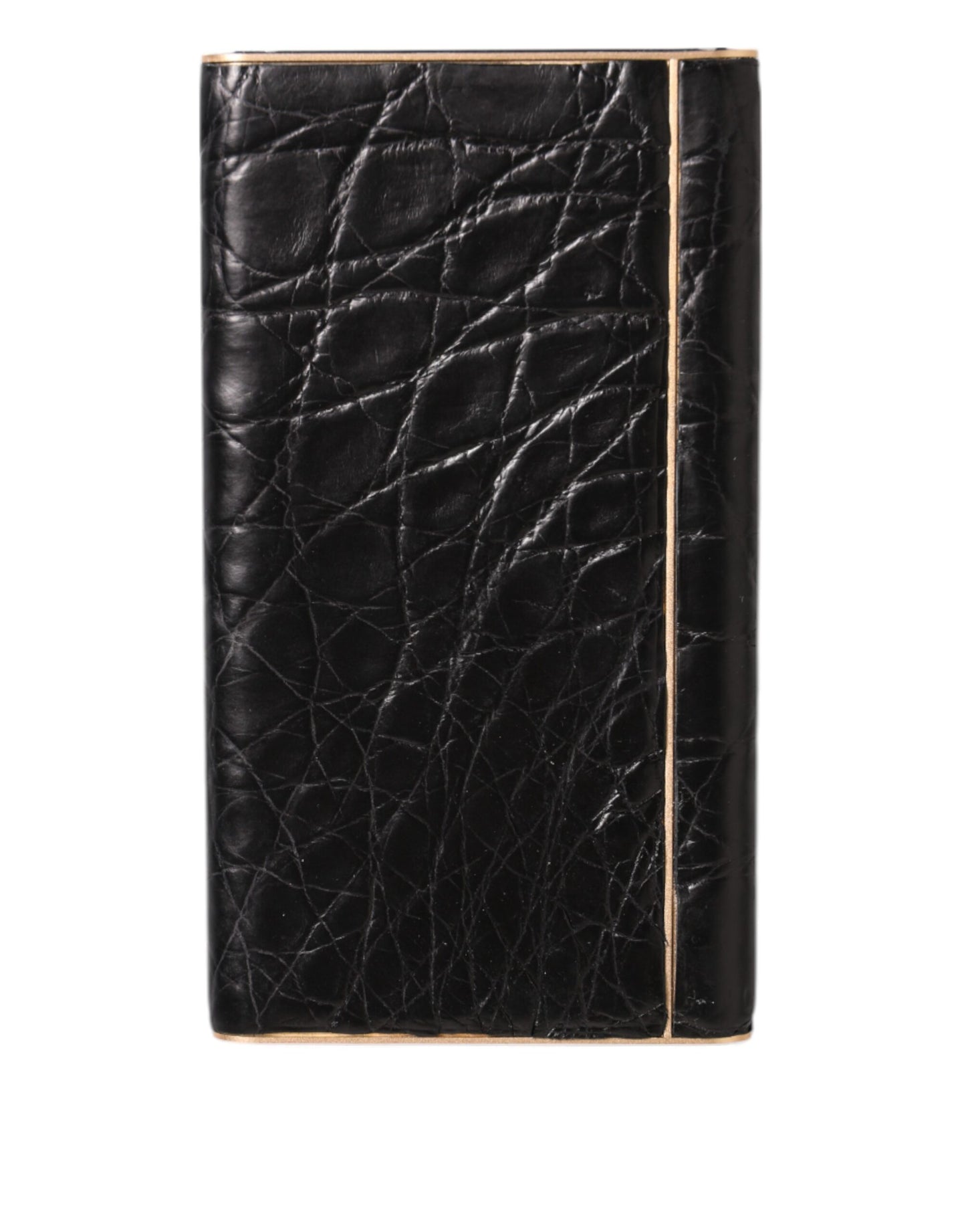 Black Leather Embossed Exotic 3000mAh Power Bank Charger USB