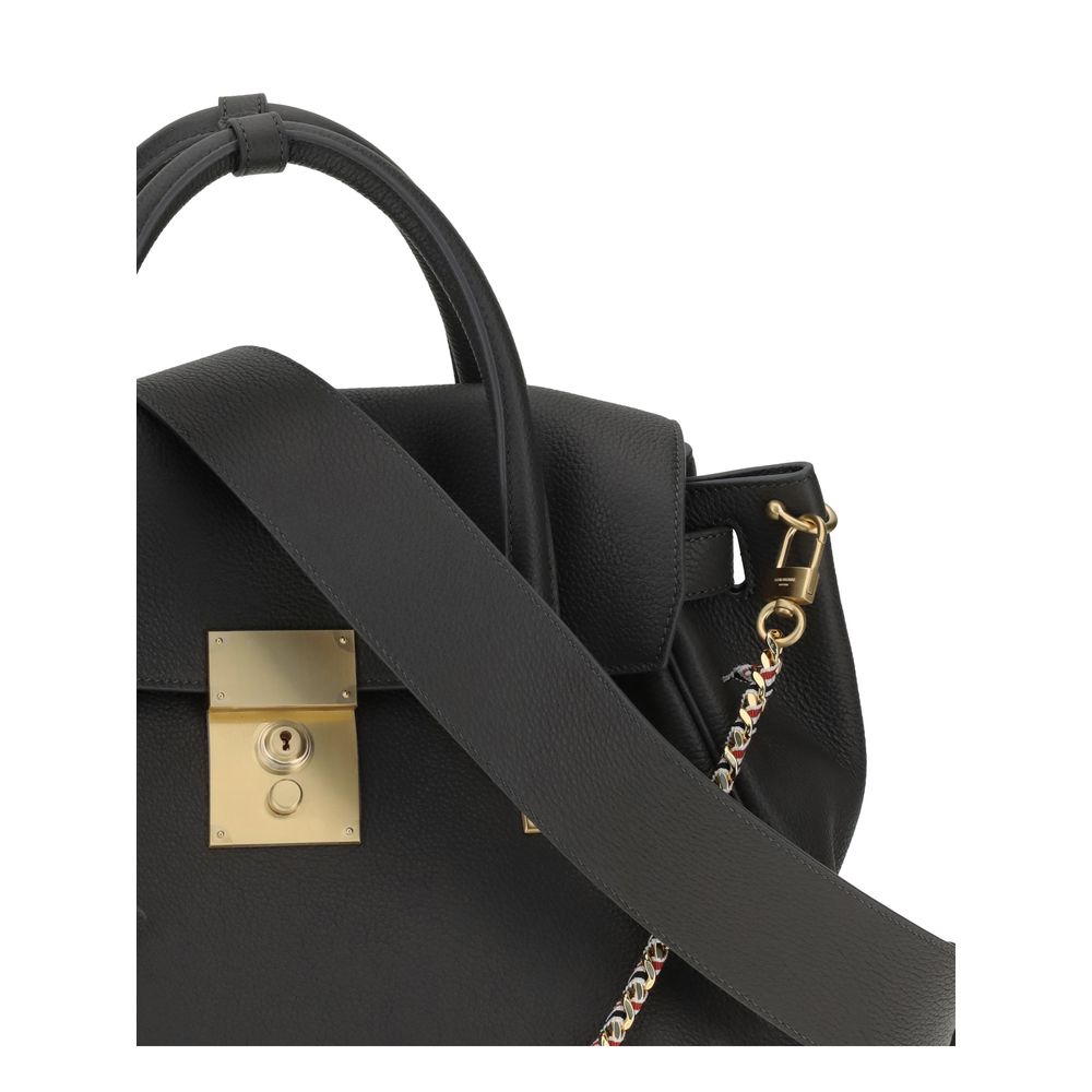 Gray Calf Leather Bos Taurus Handbag