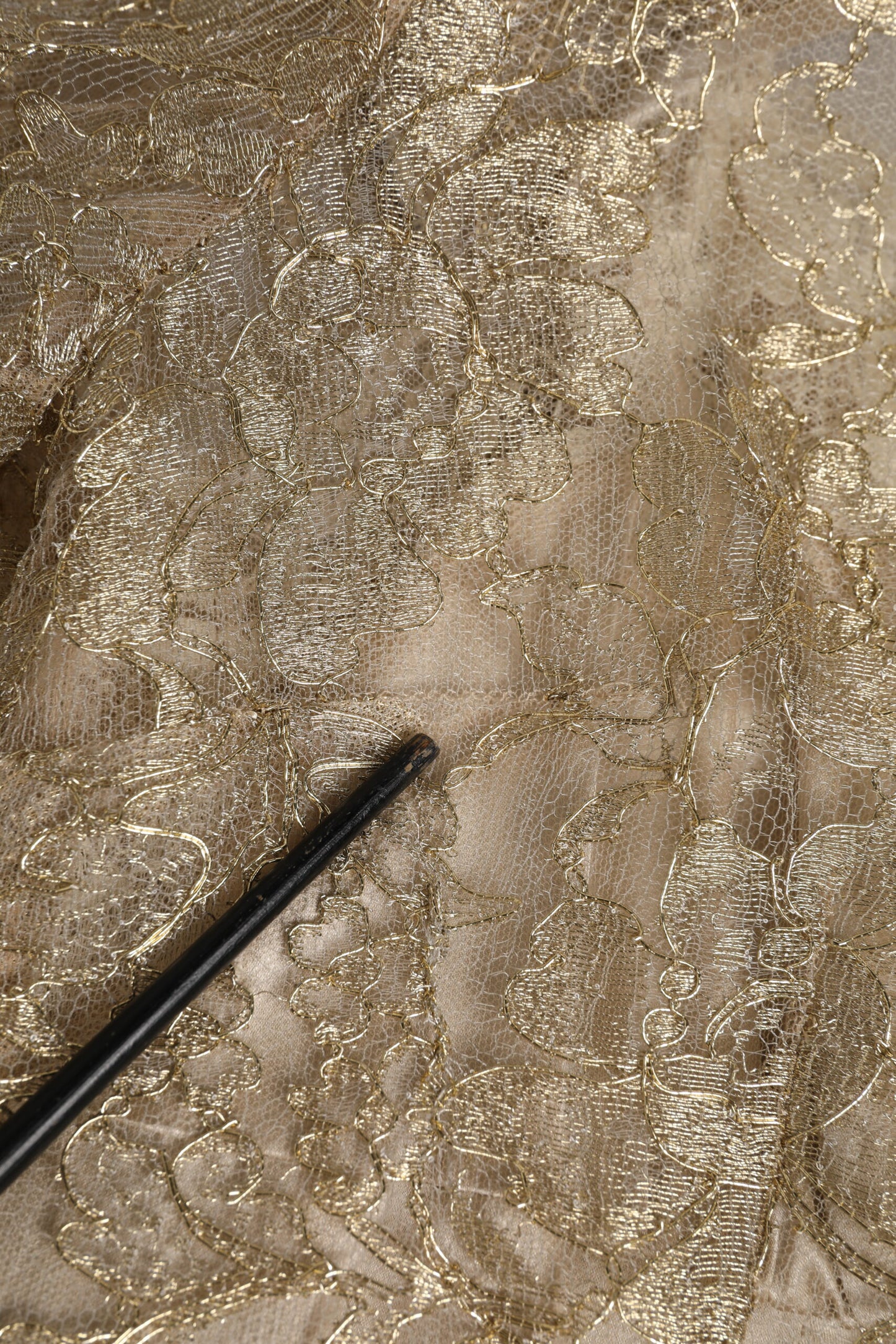 Gold Floral Lace A-line Sheath Mini Dress