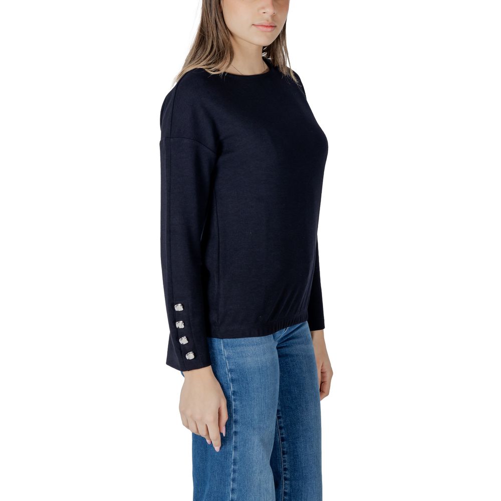 Blue Polyester Sweatshirt