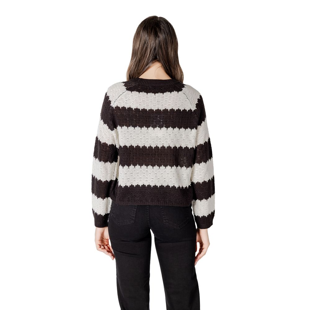 Black And White Marabou Sweatshirt