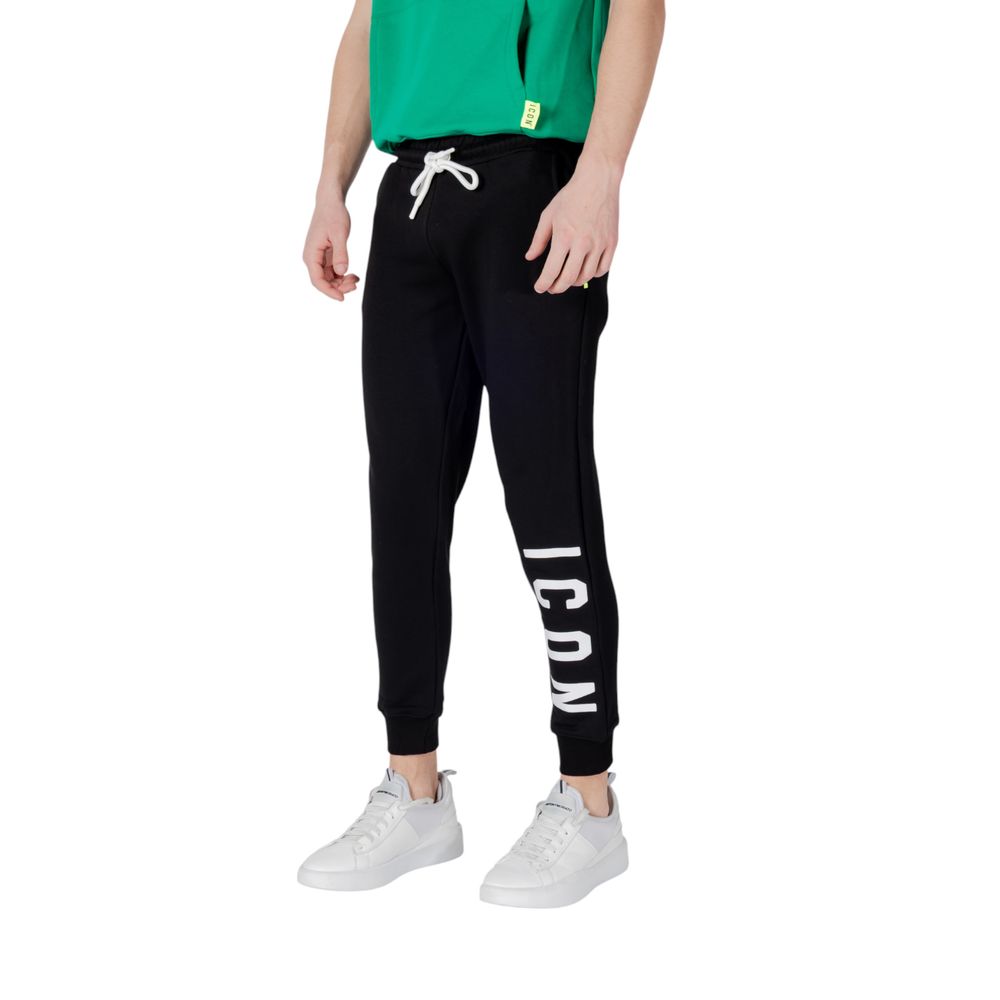 Black Cotton Joggers (Workout Pants)