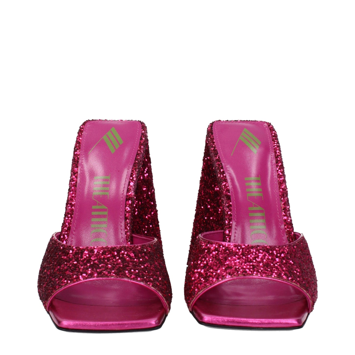 Pink Plastic Platform Sandals
