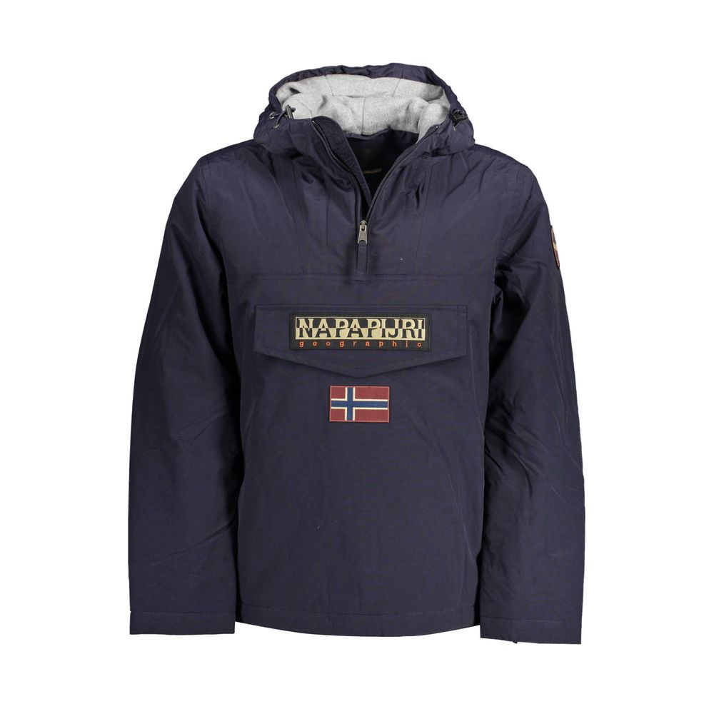 Blu Polyamide Men's Jacket