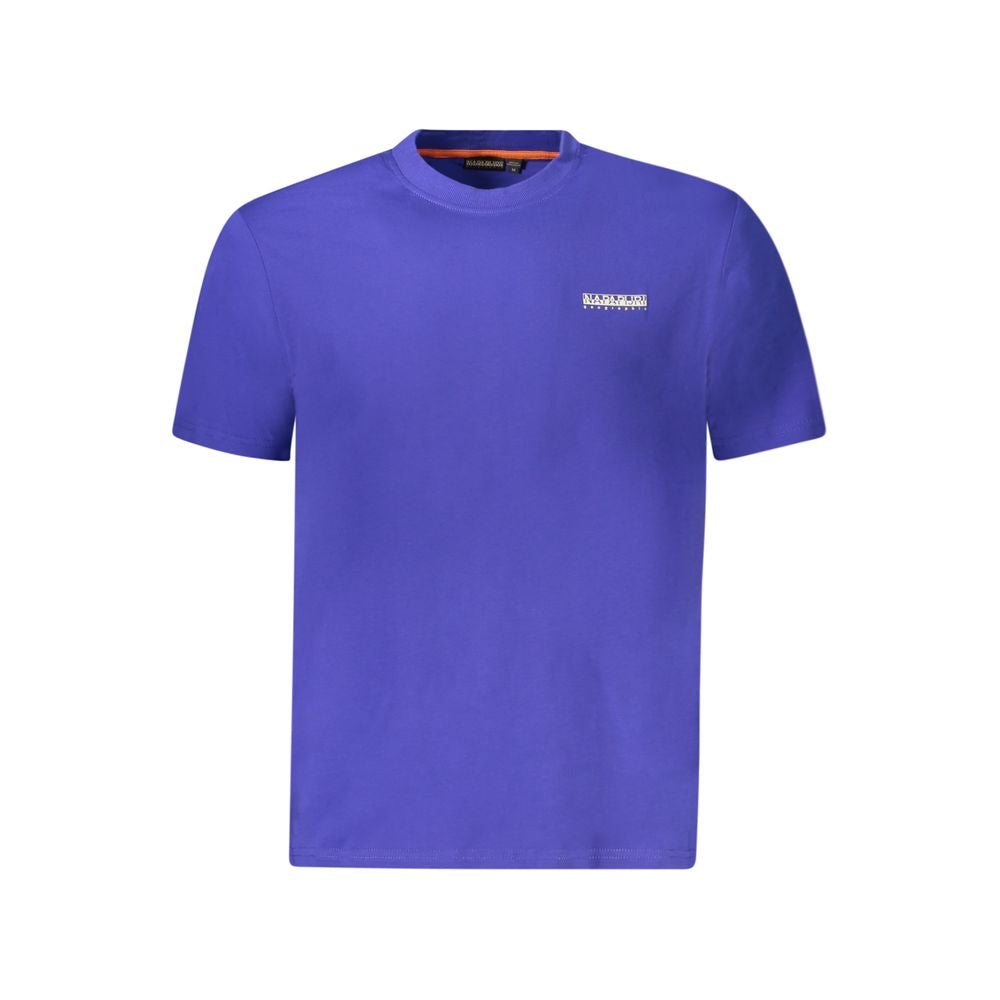 Blue Cotton Men's T-Shirt