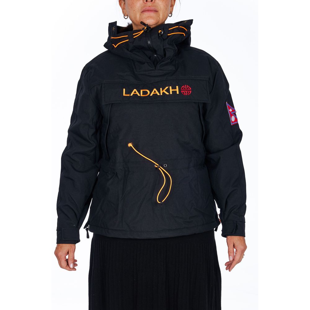 Black Polyester Women Jacket